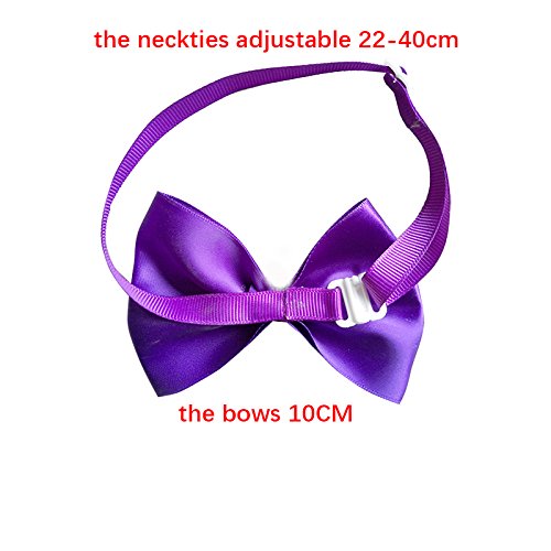 yagopet 20pcs Pet Dog Bow tie Dog Bowtie Collar Mix 18 Colors Solid Dog Ties Adjustable Pet Pet Collars Dog Grooming Accessories