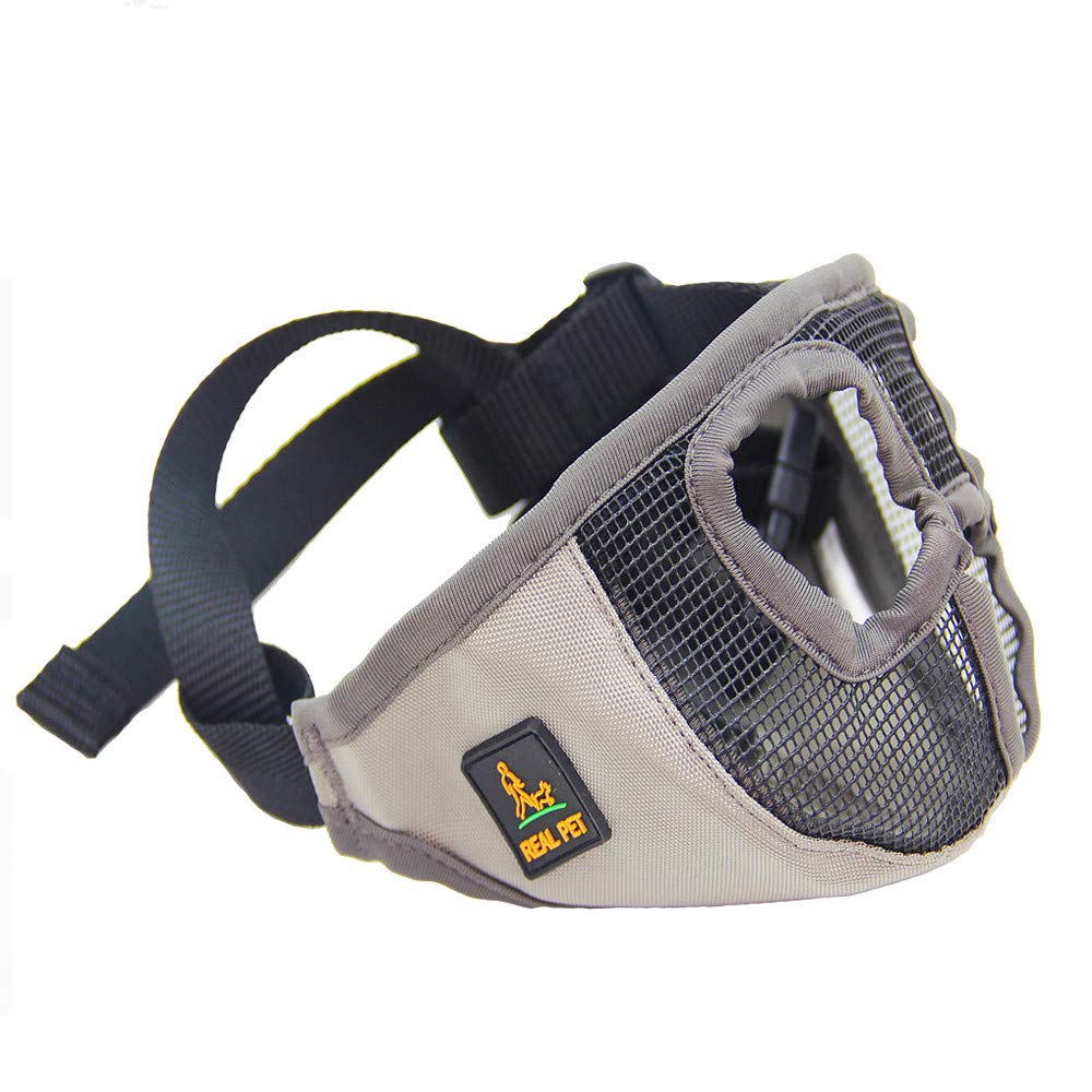 Short Snout Dog Muzzles - Adjustable Breathable Mesh Dog Muzzle with E -  Richy Pet